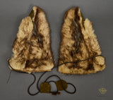 US WWII Vintage Coyote Fur Mittens