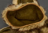 US WWII Vintage Coyote Fur Mittens
