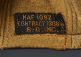 WWII US Flight Pilot Leather Flyer Cap