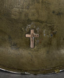 INCREDIBLE WWII US M1 Helmet from 71st Infantry Regiment Chaplain