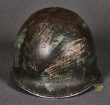Interesting US WWII M-1 Helmet with Inland Liner