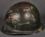 Interesting US WWII M-1 Helmet with Inland Liner