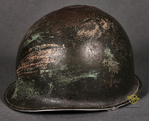 Interesting US WWII M-1 Helmet with Inland Liner