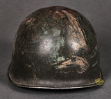 Interesting US WWII M-1 Helmet with Inland Liner