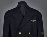 WWII US Navy Officer Blue Wool Tunic