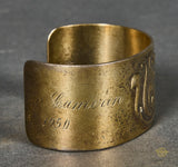 US West Point USMA Cuff Bracelet Made for Brigadier General David Herdman Cameron