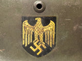 WWII German Model 1935 Army Double Decal Helmet, Named (Copy)