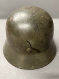 WWII German Model 1935 Army Double Decal Helmet, Named (Copy)