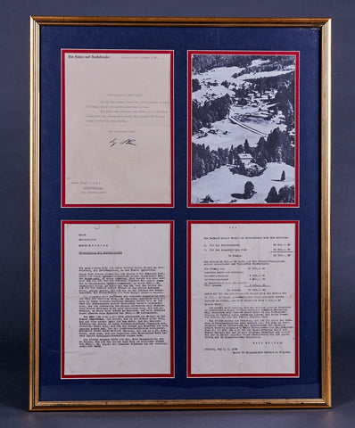 One-of-a-Kind Document to Reichsleiter Martin Borman Regarding Property Near Berghof