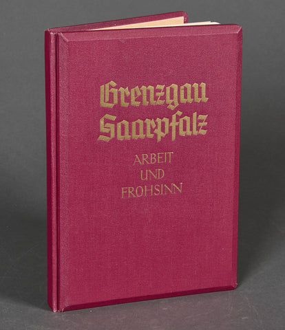 3D Stereo Book NAZI Grenzgau Saarpfalz (Work and Cheerfulness) Arbeit und Forhsinn by Heinrich Hoffmann