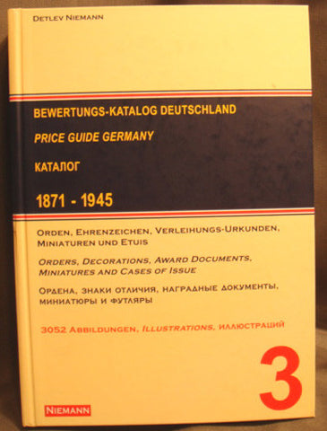 Price Guide - Orders and Decorations Germany 1871 - 1945