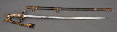US Navy Officer’s sword named to Vice Admiral Richard F. Whitehead***STILL AVAILABLE***