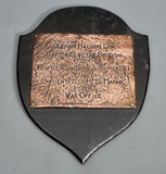 German WWI Machine Gun Wall Plaque