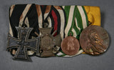 German WWI Four Medal Bar