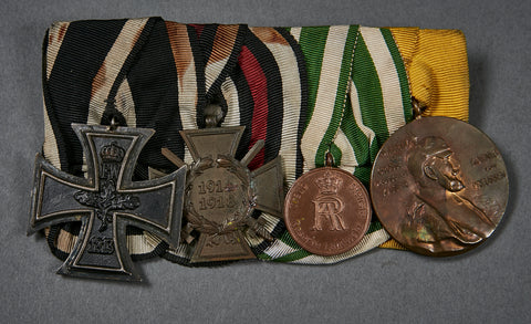 German WWI Four Medal Bar