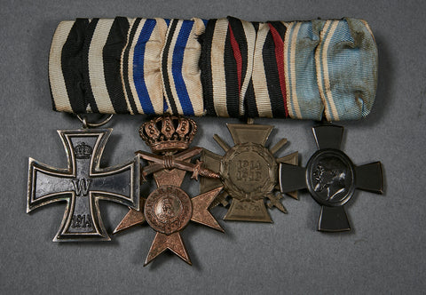 WWI German Four Medal Bar