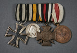 WWI German Four Medal Bar