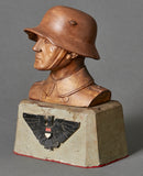 German WWI Soldier Bust