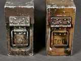 German WWII MG/34 Set of 2 Ammo Boxes with Camo Finish