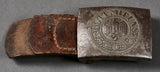 German WWII EM Combat Buckle with Tab