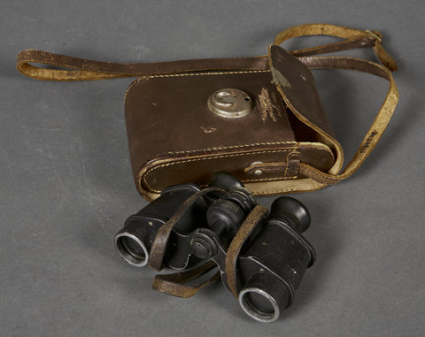 Wartime Civilian Binoculars with Case