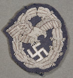 WWII German Luftwaffe Officer Observer Badge in Cloth