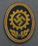 German WWII DAF Visor Cap Insignia
