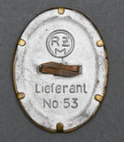 German WWII DAF Visor Cap Insignia