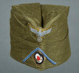 German WWII DAK Tropical Army Side Cap for Motorized Transport Personnel