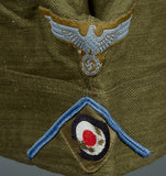 German WWII DAK Tropical Army Side Cap for Motorized Transport Personnel