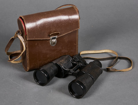 German Set of Cased Binoculars 10x45 by Falkenauge