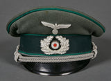 WWII German Army Administration Officer Private Purchase Visor Cap
