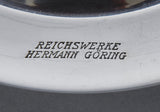 Wellner German WWII Silver Plate from “Reichswerke Hermann Göring”