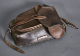 German WW2 Heavy Leather Saddle Bag