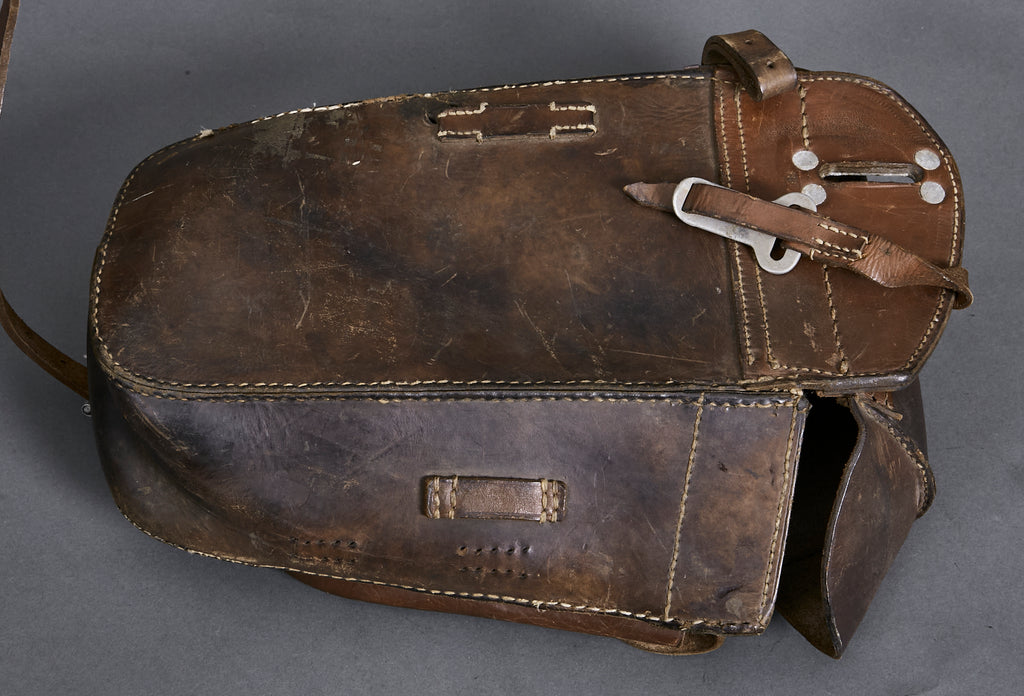 German WW2 Heavy Leather Saddle Bag The Ruptured Duck, LLC