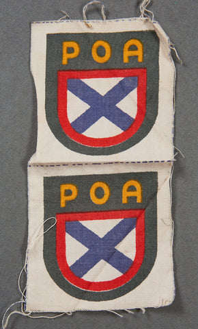 WWII German Sleeve Shield for Russian Liberation Army (set of 2)