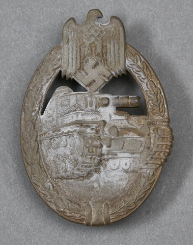 WWII German Panzer Assault Badge in Bronze