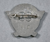WWII German Police Membership Pin Back, 1942