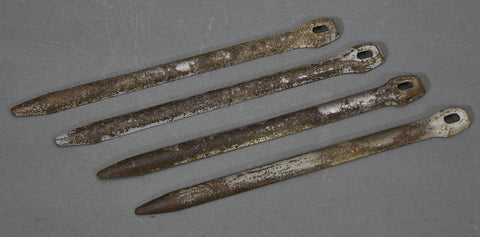 German WWII Set of 4 Tent Stakes