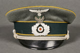 WW2 German Army Cavalry Visor Cap w/Traditional Badge