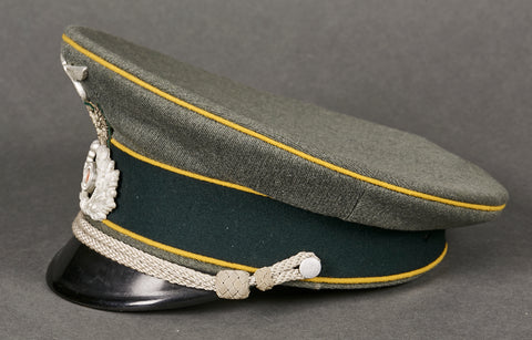 WW2 German Army Cavalry Visor Cap w Traditional Badge