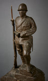 Japanese WWII Statue with Presentation Plaque