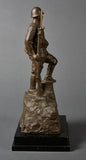 Japanese WWII Statue with Presentation Plaque