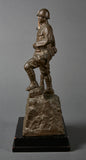 Japanese WWII Statue with Presentation Plaque