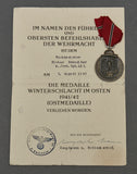 Large Medal, Document and Soldbuch Grouping to Artillery Soldier