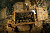 Japanese WWII Beer Bottle Amber Colored from the Truk Lagoon Wreck